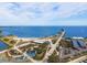 Aerial view of waterfront park with pier and beach at 100 Beach Ne Dr # 1501, St Petersburg, FL 33701
