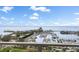 Stunning aerial view of waterfront property with marina and city skyline at 100 Beach Ne Dr # 1501, St Petersburg, FL 33701