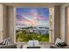 Stunning sunset view over marina from private balcony at 100 Beach Ne Dr # 1501, St Petersburg, FL 33701