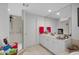 Bathroom with walk-in shower and vanity at 100 Beach Ne Dr # 1501, St Petersburg, FL 33701