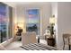 Bedroom with water views and relaxing sitting area at 100 Beach Ne Dr # 1501, St Petersburg, FL 33701