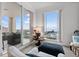 Bedroom with amazing water views and access to balcony at 100 Beach Ne Dr # 1501, St Petersburg, FL 33701