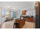 Eat-in kitchen with island and stainless steel appliances at 100 Beach Ne Dr # 1501, St Petersburg, FL 33701