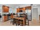 Granite island kitchen with stainless appliances at 100 Beach Ne Dr # 1501, St Petersburg, FL 33701