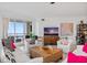 Relaxing living room with water views and plenty of light at 100 Beach Ne Dr # 1501, St Petersburg, FL 33701