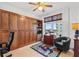 Home office with built-in cabinets and city view at 100 Beach Ne Dr # 1501, St Petersburg, FL 33701