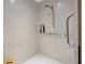 Walk-in shower with tiled walls and safety features at 100 Beach Ne Dr # 1501, St Petersburg, FL 33701