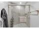 Clean shower with tiled walls and a glass enclosure at 100 Beach Ne Dr # 1501, St Petersburg, FL 33701