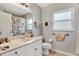 Guest bathroom with single vanity and shower/tub combo at 10618 Foxcrest Way, Riverview, FL 33569