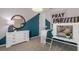 Bedroom with unique built-in bed and dresser at 12652 Glenn Creek Dr, Riverview, FL 33569