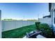 Small backyard with lawn and privacy fence at 1621 Eagle Creek Dr, Clearwater, FL 33764