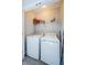 Laundry room with washer and dryer in closet at 1621 Eagle Creek Dr, Clearwater, FL 33764