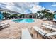 Inviting community pool area with plenty of lounge chairs at 1621 Eagle Creek Dr, Clearwater, FL 33764