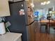 Stainless steel refrigerator in kitchen at 2003 Greenbriar Blvd # 11, Clearwater, FL 33763