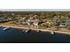 Aerial view of a waterfront property, highlighting its location and neighborhood context at 2834 Coffee Pot Ne Blvd, St Petersburg, FL 33704