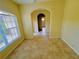 Hallway with archway leading to bathroom at 4293 Shrimp Ln, North Port, FL 34286