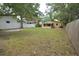 Large backyard, partially fenced at 619 Glenoak N St, St Petersburg, FL 33703
