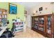 Spacious home office with built-in bookcases and desk at 8731 Betty St, Port Richey, FL 34668