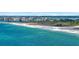 Aerial view of beach, ocean, and cityscape at 1270 Gulf Blvd # 1206, Clearwater Beach, FL 33767