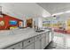Kitchen features marble countertops and stainless steel appliances at 13101 Delbarton St, Spring Hill, FL 34609