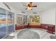 Sunroom with pool and backyard view at 13101 Delbarton St, Spring Hill, FL 34609