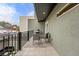 Private balcony with seating area and city views at 162 E Davis Blvd, Tampa, FL 33606