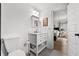 Simple bathroom with a toilet and vanity at 162 E Davis Blvd, Tampa, FL 33606