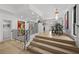 Open dining area with hardwood floors and modern lighting at 162 E Davis Blvd, Tampa, FL 33606