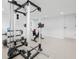 Basement home gym with weight machine and exercise bike at 162 E Davis Blvd, Tampa, FL 33606