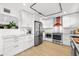 Modern kitchen with stainless steel appliances and copper hood at 162 E Davis Blvd, Tampa, FL 33606