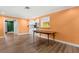 Open dining area with hardwood floors and kitchen access at 1654 50Th N Ave, St Petersburg, FL 33714