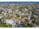 House in a residential neighborhood, aerial view at 1701 Mississippi Ne Ave, St Petersburg, FL 33703