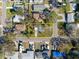 Single story home with yard, aerial view at 1701 Mississippi Ne Ave, St Petersburg, FL 33703