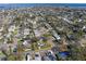 Aerial view showcasing home's location in a residential neighborhood at 1701 Mississippi Ne Ave, St Petersburg, FL 33703