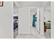Hallway with access to bedrooms and bathroom at 17019 Avon Dive Ln, Wimauma, FL 33598