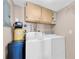 Laundry room with washer, dryer, and cabinets at 19029 Us Highway 19 N # 26-304, Clearwater, FL 33764