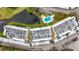 An overhead view of the building complex and surrounding area at 225 Country Club Dr # 1611, Largo, FL 33771