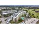 Aerial view showcasing the building's location and nearby golf course at 225 Country Club Dr # 1611, Largo, FL 33771