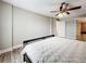 Primary bedroom with a king-size bed and access to the bathroom at 225 Country Club Dr # 1611, Largo, FL 33771