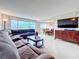 Open living room, dining area and kitchen at 225 Country Club Dr # 1611, Largo, FL 33771
