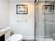 Modern shower with glass enclosure and tiled walls at 225 Country Club Dr # 1611, Largo, FL 33771