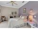 Charming bedroom with a metal bed frame and a relaxing atmosphere at 2850 Deer Run, Tarpon Springs, FL 34688