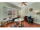 Home office featuring a round table and window seat at 2850 Deer Run, Tarpon Springs, FL 34688