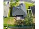 Aerial view of house showcasing large backyard and patio at 3407 Walden Reserve Dr, Plant City, FL 33566