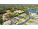 Aerial view of neighborhood near a lake at 3407 Walden Reserve Dr, Plant City, FL 33566