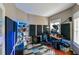 Modern home office with sound panels, standing desk, and plenty of storage at 3407 Walden Reserve Dr, Plant City, FL 33566