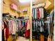 Large walk-in closet with ample hanging and shelving space at 3407 Walden Reserve Dr, Plant City, FL 33566