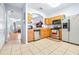 Kitchen with stainless steel appliances and wood cabinets at 3529 High Hampton Cir, Tampa, FL 33610