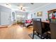 Living room and dining area with hardwood floors at 3529 High Hampton Cir, Tampa, FL 33610