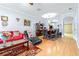 Open concept living and dining area at 3529 High Hampton Cir, Tampa, FL 33610